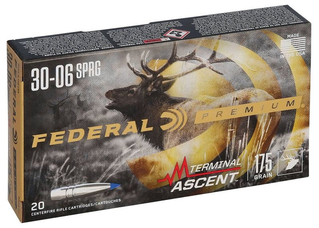 Federal Büchsenmunition Premium .30-06 Spring 11,30g Terminal Ascent