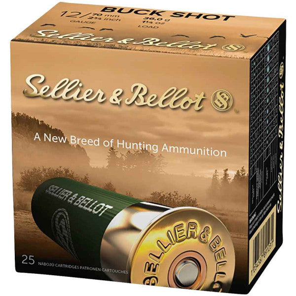 S&B Schrotmunition 12/70 32,00g 5,16mm Buck Shot