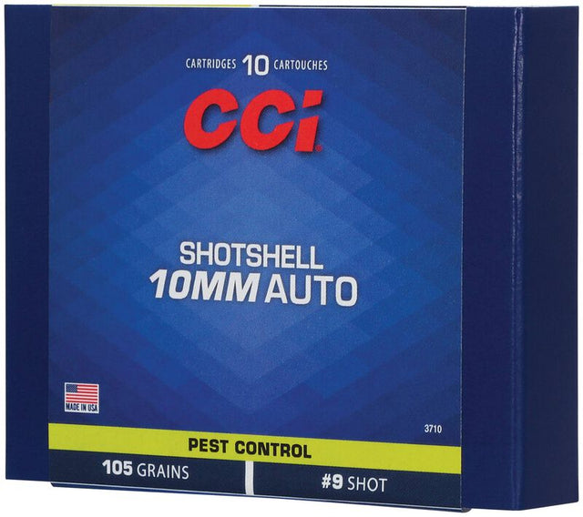 CCI Schrotmunition 10 mm Auto Shotshell 2,00mm Pest Control