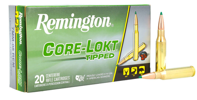 Remington Büchsenmunition 7 mm - 08 Rem. 9,10g Core-Lokt Tipped