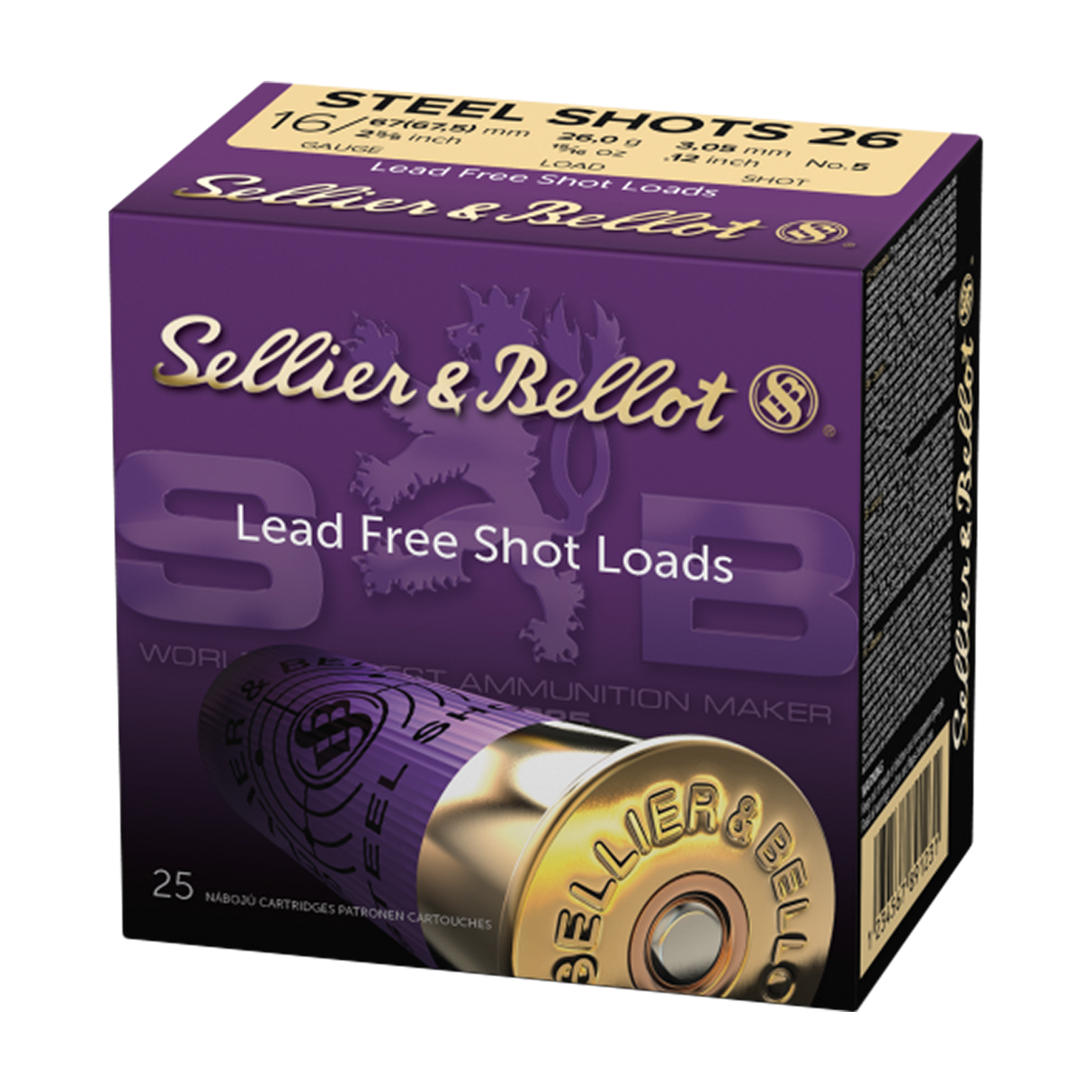 S&B Schrotmunition 16/67,5 26,00g 3,30mm Steel