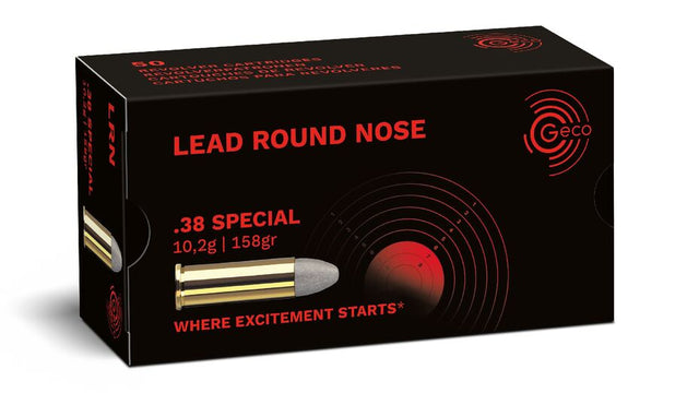 GECO .38 Special Lead Round Nose 10,2g/158gr – 50 Stück