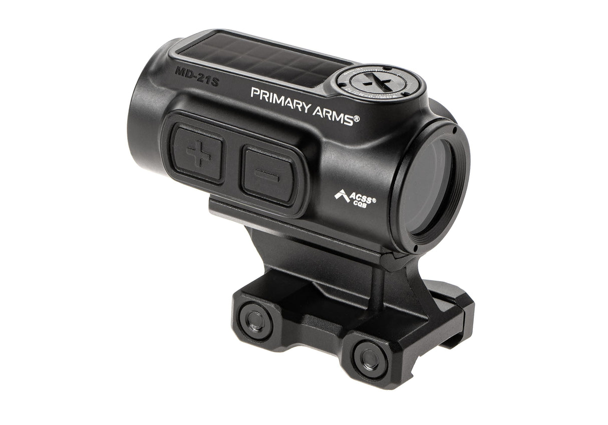 GLx MD-21S Push Button 21mm Microdot with AutoLive ACSS-CQB Red Dot Reticle
