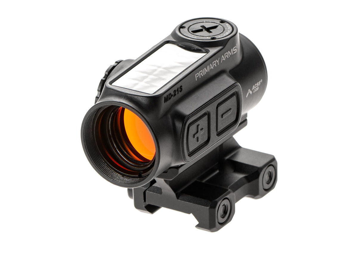 GLx MD-21S Push Button 21mm Microdot with AutoLive ACSS-CQB Red Dot Reticle