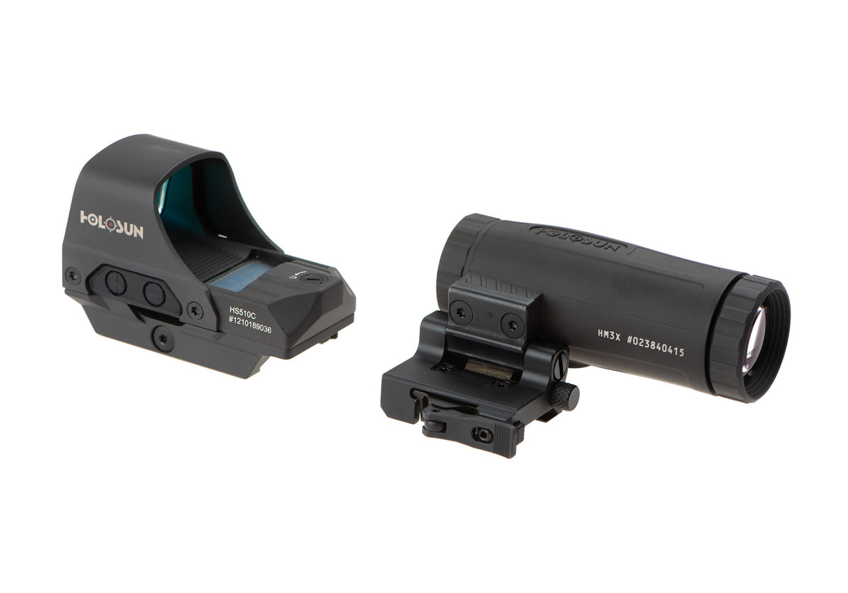 HS510C Solar Red Circle Dot Sight Combo with HM3X