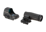 HS510C Solar Red Circle Dot Sight Combo with HM3X