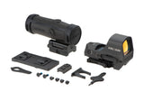 HS510C Solar Red Circle Dot Sight Combo with HM3X