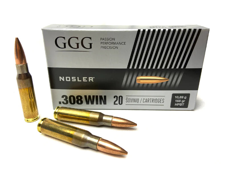 GGG .308 Win. 168gr HPBT Nosler Custom Competition Match