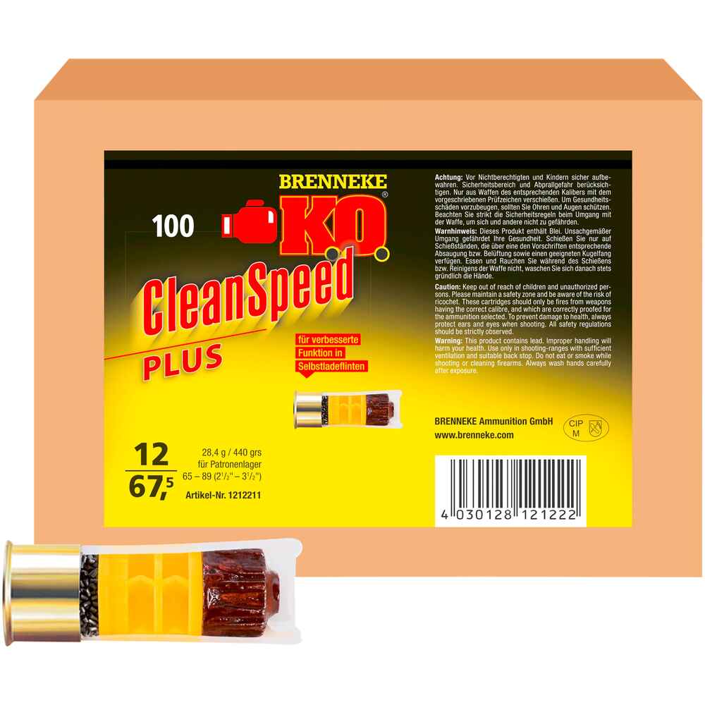 Brenneke K.O. CleanSpeed Plus 28,4 g – Selbstladeflinten-Munition für höchste Präzision & Sauberkeit
