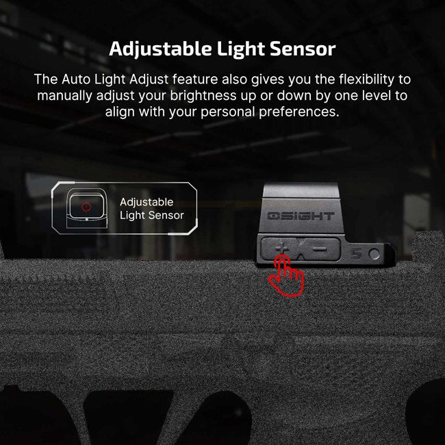 Olight Osight S Multi Reticle Reflex Sight 2 MOA Dot & 32 MOA Circle - Olive – Bild 7
