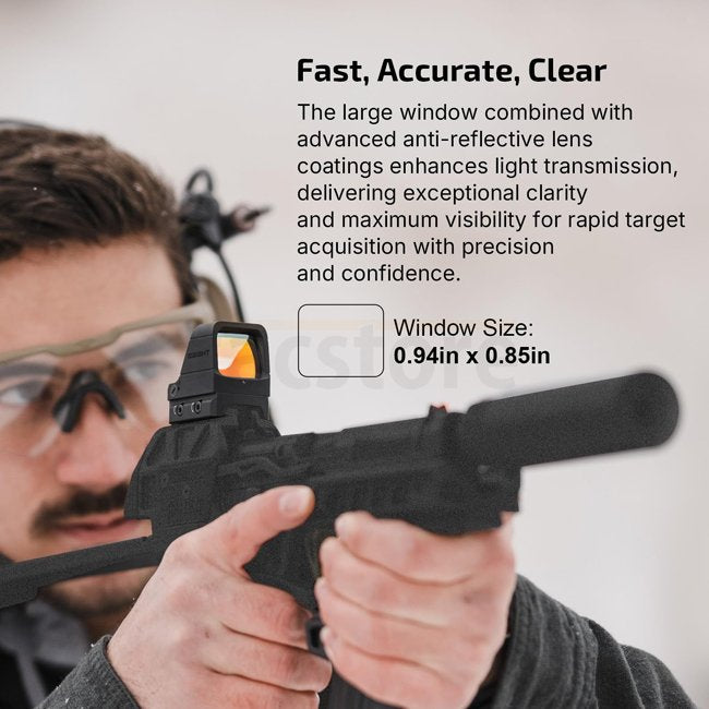 Olight Osight X Multi Reticle Reflex Sight 3 MOA Dot & 32 MOA Circle - Black – Bild 4