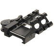 Leapers Tri-Rail 2 Slot Slot Angle QD Mount - Black