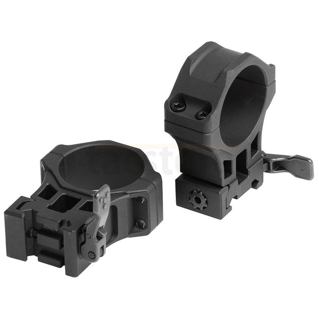 Leapers Accu-Sync 34mm QR Picatinny Scope Rings X-High Profile - Black