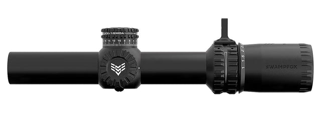 Swampfox Optics Arrowhead SFP 1-10x LPVO Riflesccope Guerilla DOT MIL Reticle Red - Black