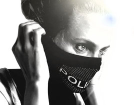 Tactical Face Shield „POLIZEI“, schwarz universal