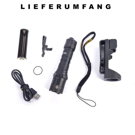 NiteCore® Taschenlampe P20ix inkl. Akku und Holster